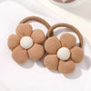 2Pcs Flower Bow Kids Hair Ties