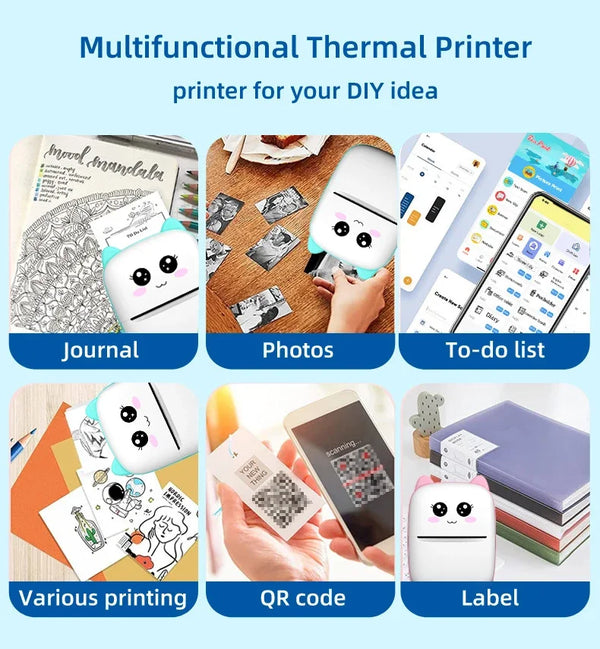 Mini Cat Print Bluetooth Printer