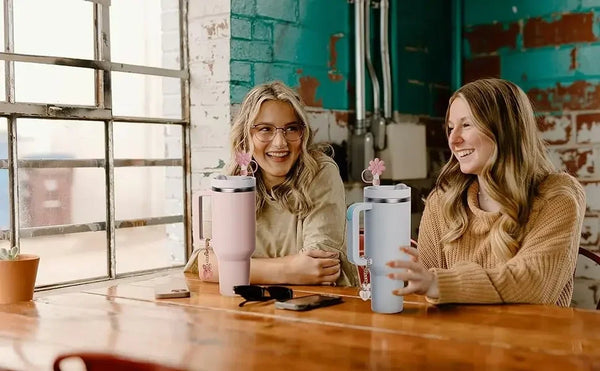 5PCS Straw Toppers & Letter Charms