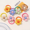2Pcs Flower Bow Kids Hair Ties