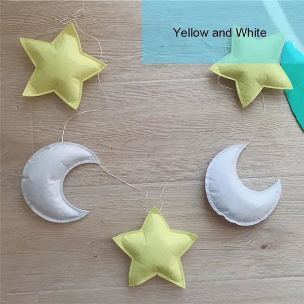 Nordic Felt Fabric Star Garland