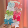 Cute Solid Ribbon Bow Hair Clips