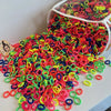 50Pcs Colorful Elastic Hair Ties