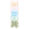 Cute Solid Ribbon Bow Hair Clips