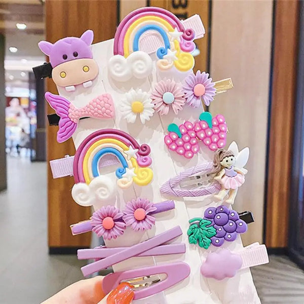 Girls Lovely Hair Clips Set