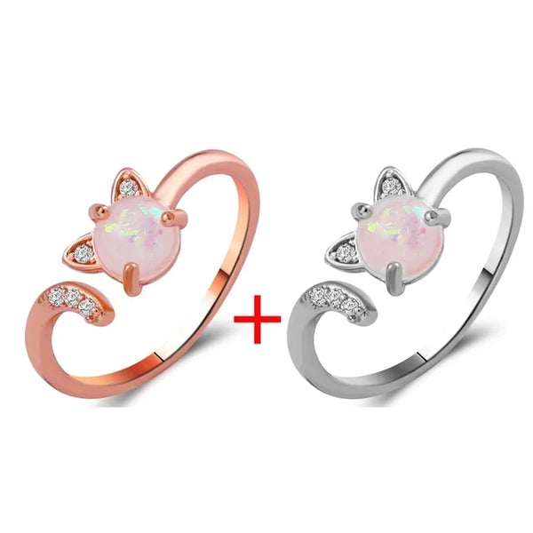 Stylish Cat Ear Finger Ring