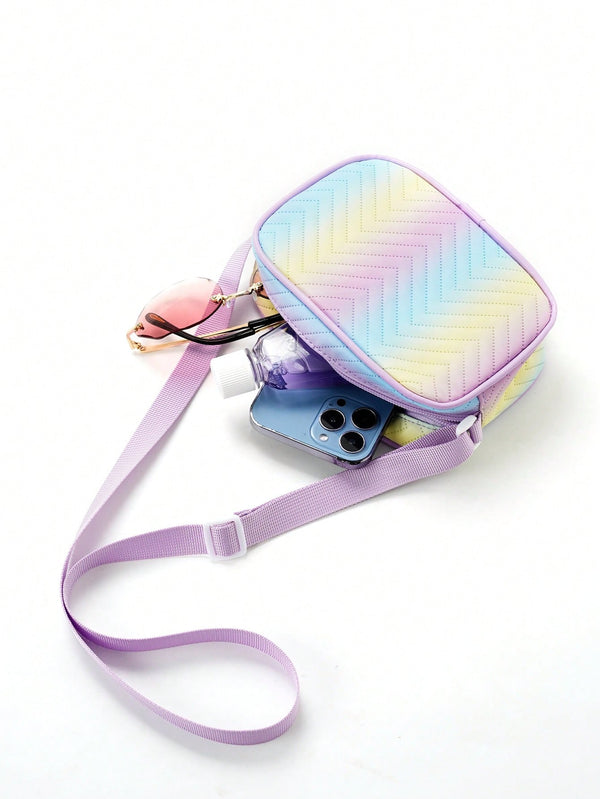 Girls Ombre Quilted PU Bag