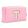 Preppy Chenille Letter Makeup Bag