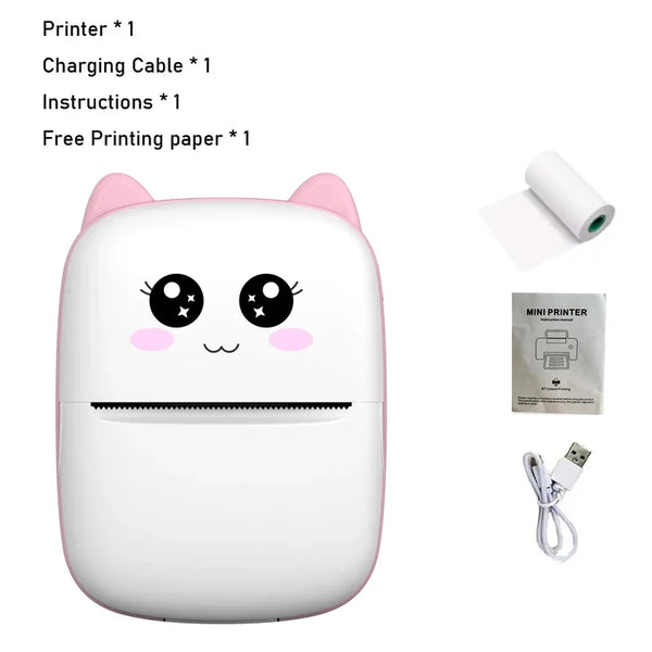 Mini Cat Print Bluetooth Printer