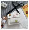 Cute Small Canvas Bag with Pendant