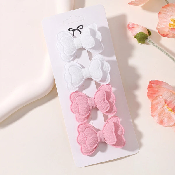 4pcs/set Cute Handmade Butterfly Hair Clips