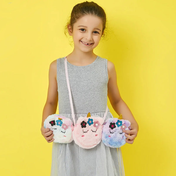 Trendy Plush Shoulder Bag for Girls