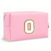 Preppy Chenille Letter Makeup Bag