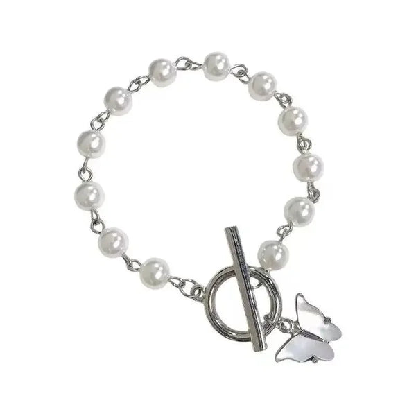 Fashion Butterfly Pearl Bracelet
