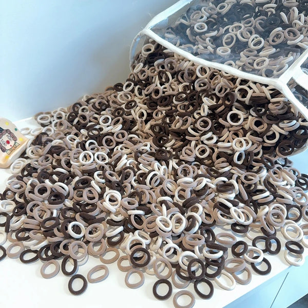 50Pcs Colorful Elastic Hair Ties