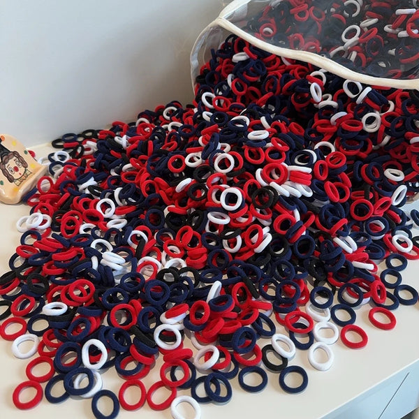 50Pcs Colorful Elastic Hair Ties