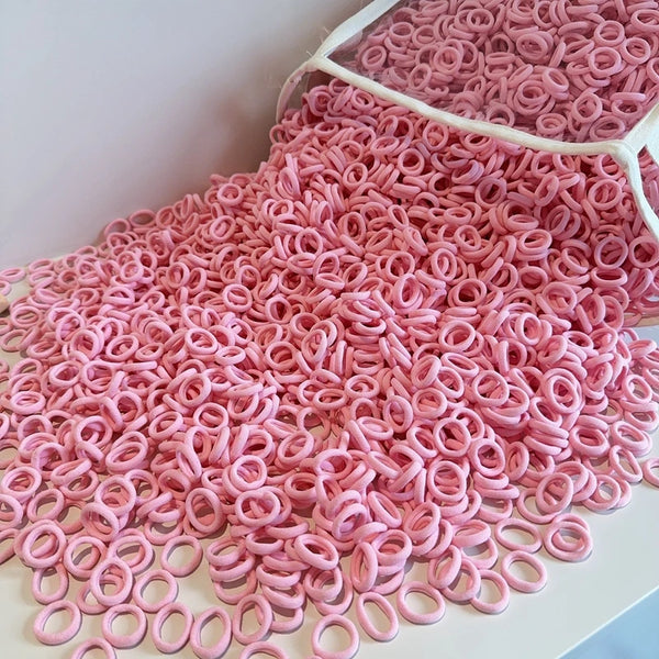 50Pcs Colorful Elastic Hair Ties