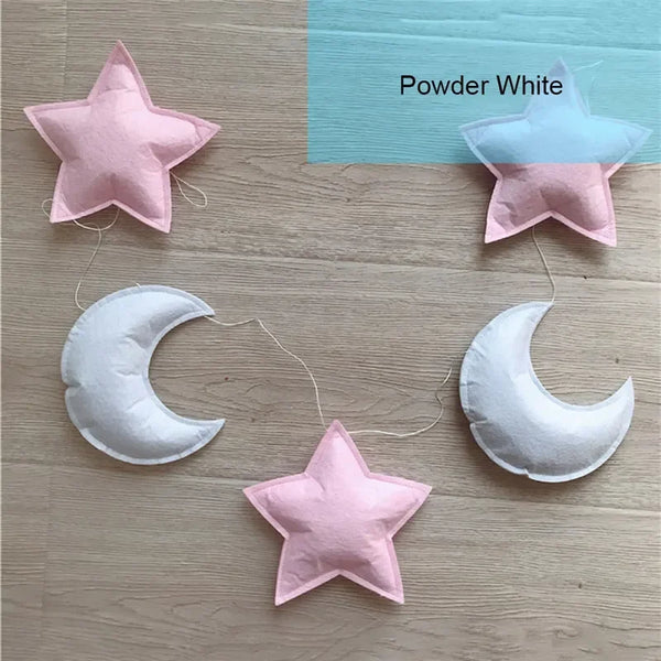 Nordic Felt Fabric Star Garland