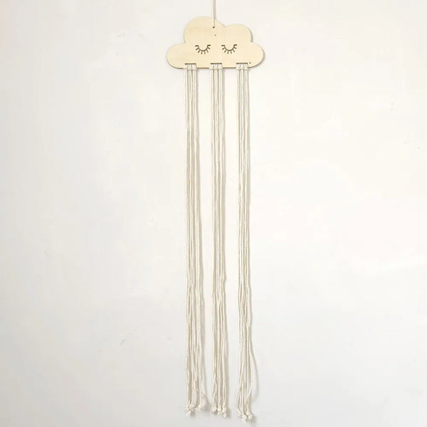 Solid Wood Cloud Hairpin Storage