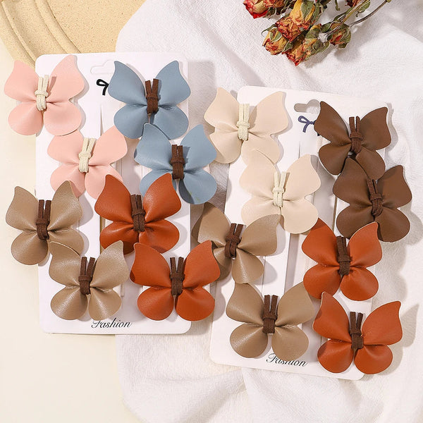 4pcs/set Cute Handmade Butterfly Hair Clips