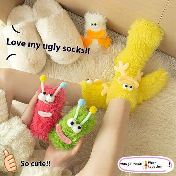 Cozy Fluffy 3D Cartoon Socks