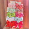 Cute Solid Ribbon Bow Hair Clips