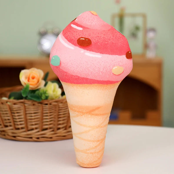 Realistic Ice Cream Plush Pillow