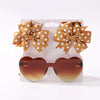3Pcs Kids Hair Clips & Sunglasses Set