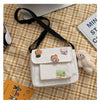 Cute Small Canvas Bag with Pendant