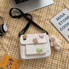 Cute Small Canvas Bag with Pendant