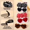 3Pcs Kids Hair Clips & Sunglasses Set