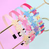 4Pcs Rainbow Heart Headbands for Girls