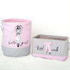 Pink Foldable Laundry Basket