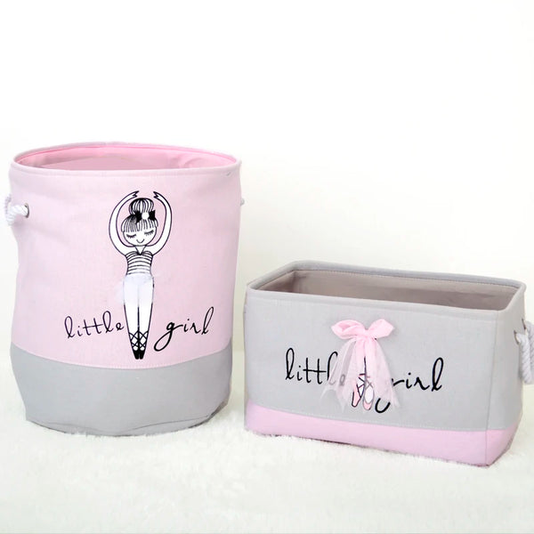 Pink Foldable Laundry Basket