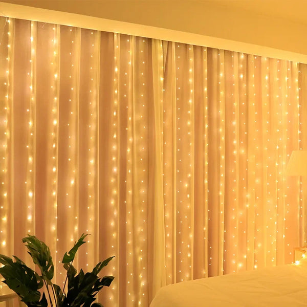 LED Curtain String Lights for Bedroom