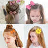 Cute Solid Ribbon Bow Hair Clips