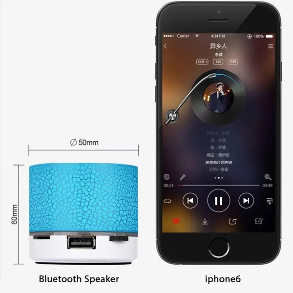 Bluetooth Mini LED Wireless Speaker