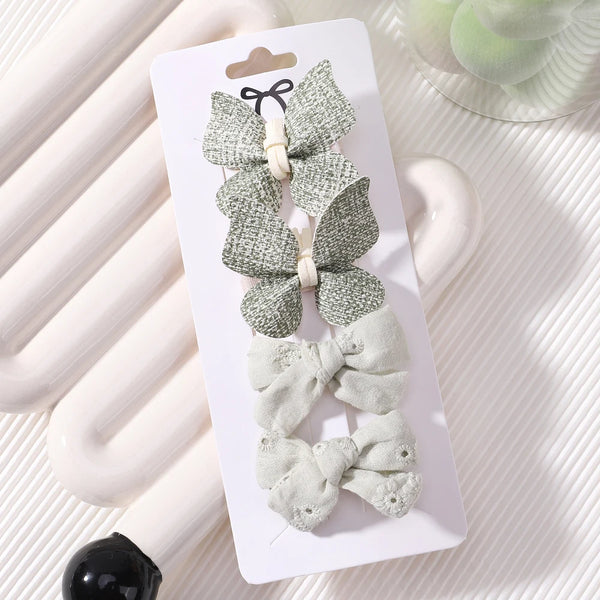 4pcs/set Cute Handmade Butterfly Hair Clips