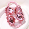 2Pcs Flower Bow Kids Hair Ties