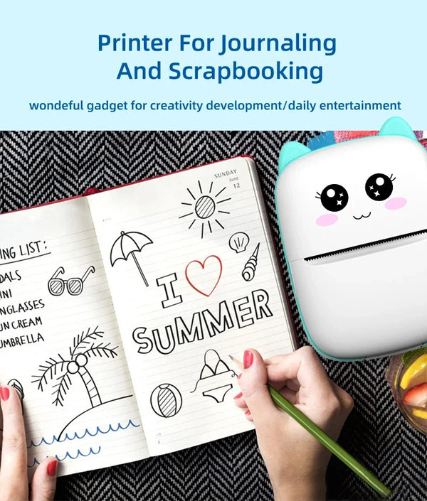 Mini Cat Print Bluetooth Printer