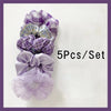 5Pcs Satin Elastic Hair Scrunchies