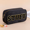 Personalized Preppy Patch Makeup Bag