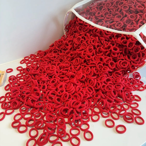 50Pcs Colorful Elastic Hair Ties