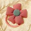 2Pcs Flower Bow Kids Hair Ties
