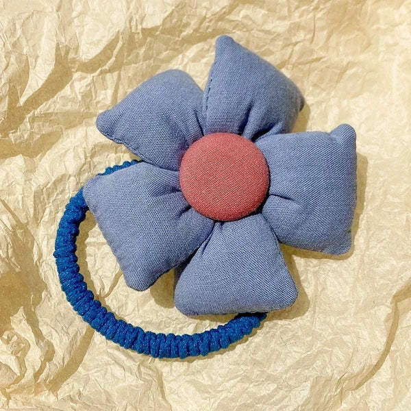 2Pcs Flower Bow Kids Hair Ties