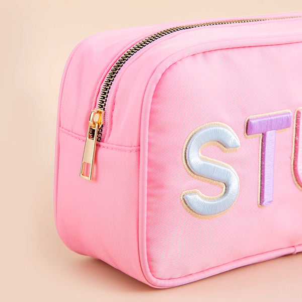 Personalized Preppy Patch Makeup Bag