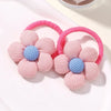 2Pcs Flower Bow Kids Hair Ties
