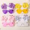 3Pcs Kids Hair Clips & Sunglasses Set
