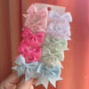 Cute Solid Ribbon Bow Hair Clips