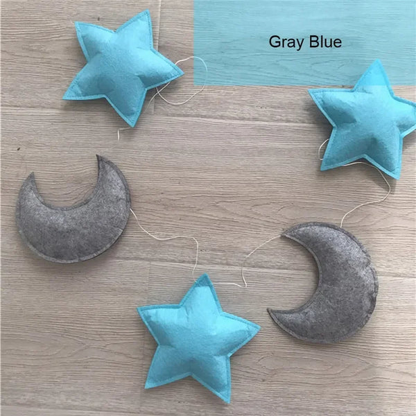 Nordic Felt Fabric Star Garland